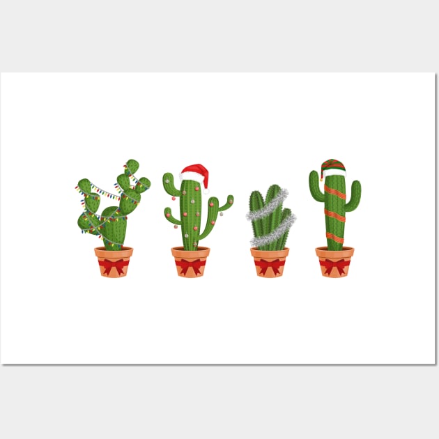 Christmas Cactus Wall Art by everinseason